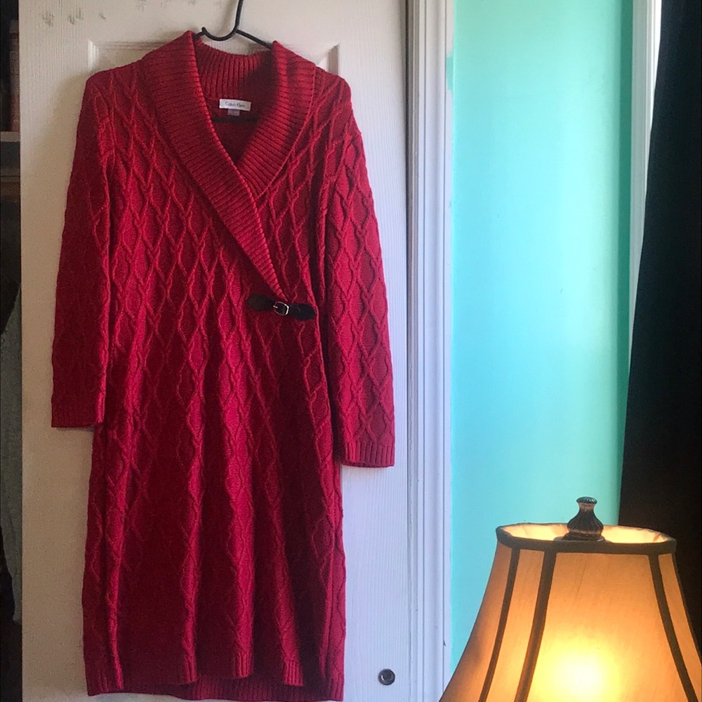 Red Sweater Dress